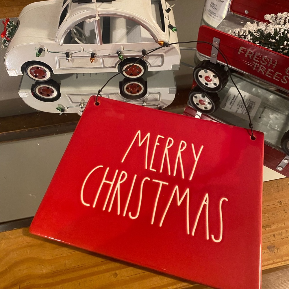 RAE DUNN MERRY CHRISTMAS 🎄 CERAMIC SIGN